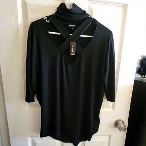 NWT Express Mock Neck Tunic